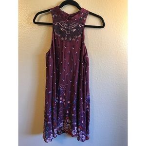 Francesca’s High neck floral dress! New with tags